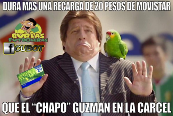 Los memes futboleros sobre la fuga del Chapo Guzmán