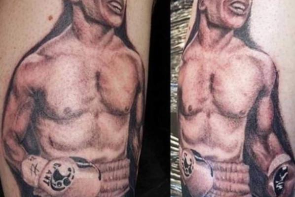 LOCURA: Seguidores de Floyd Mayweather Jr. se tatuaron al boxeador en la piel