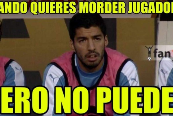 Los memes que circulan tras el enojo de Luis Suárez con Uruguay