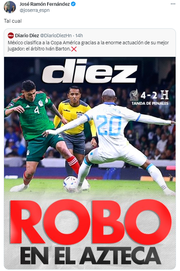 ¡Dardazo de Faitelson a Honduras y atacan a Concacaf! Prensa internacional reacciona al manchado triunfo de México