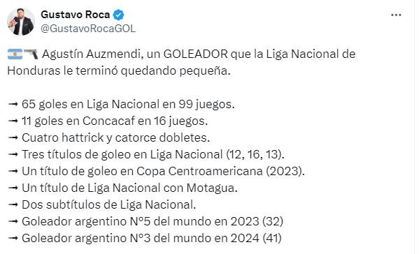 Lo que dicen los periodistas hondureños sobre la salida de Agustín Auzmendi y en Argentina ya hablan de él