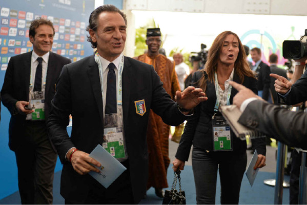 La alfombra roja del sorteo del Mundial Brasil 2014.