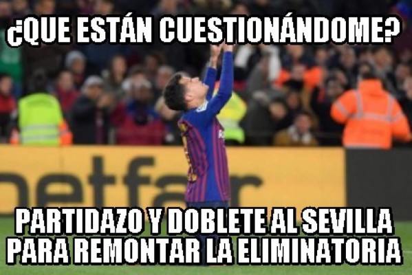 Los memes de la goleada del Barça donde hacen pedazos al Sevilla y no perdonan a Messi