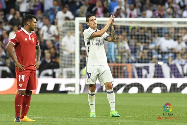James Rodríguez se despide del Bernabéu llorando y entre aplausos