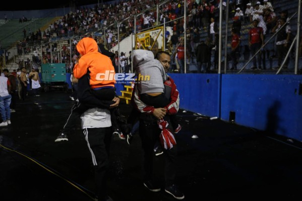 Las otras imágenes que dejó de la trágica noche en el Estadio Nacional de Tegucigalpa