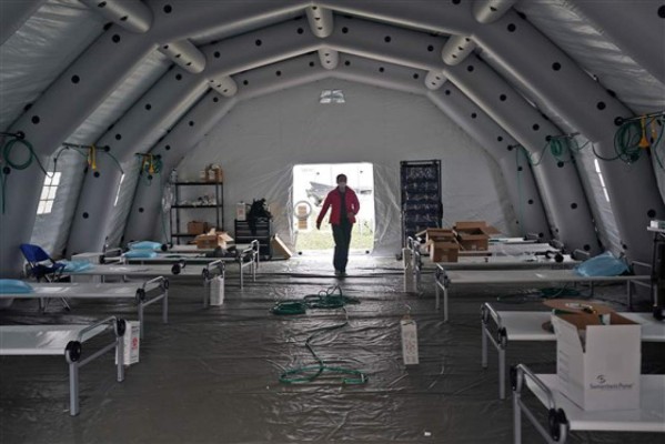 Así es el moderno hospital de campaña instalado en el Central Park de New York