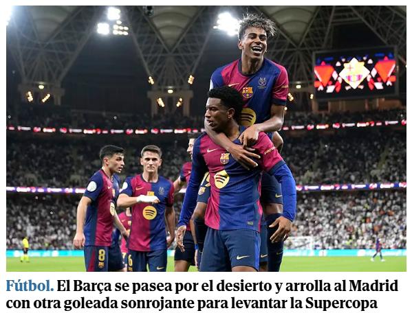 Barcelona volvió a humillar al Real Madrid y la prensa reacciona: “Ridículo; deben dar gracias que solo fueron cinco”