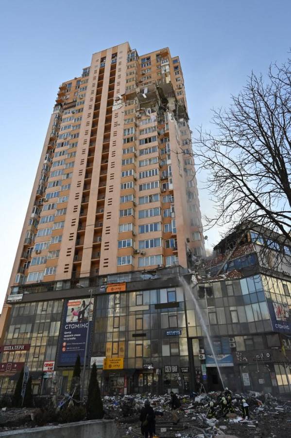 Pesadilla en Kiev: así amaneció la capital de Ucrania tras una larga noche de misiles y disparos por parte del ejército ruso