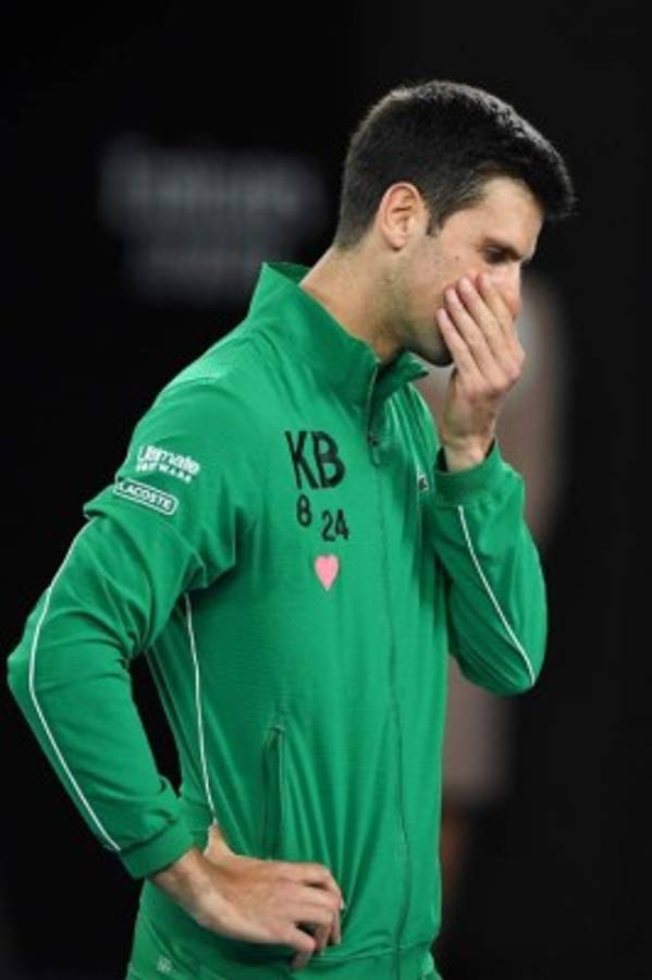 Djokovic se derrumba en plena transmisión en vivo por la muerte de Kobe Bryant