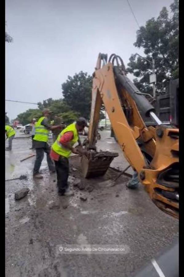 Efecto Messi: Comienzan las reparaciones en las calles del Segundo Anillo que conducen al estadio Olímpico en SPS
