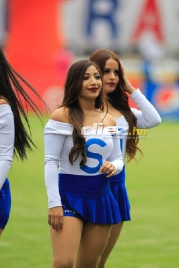 ¡Qué linda final! Las chicas que se robaron las miradas previo al Motagua-Olimpia