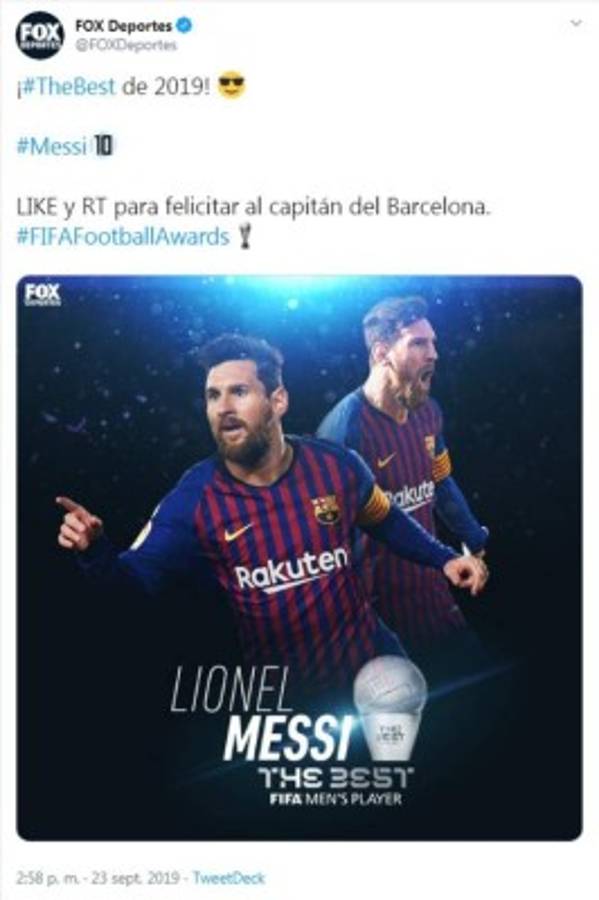 ¡Se rinden ante Lio! Lo que dicen los medios sobre Messi tras ganar su primer The Best