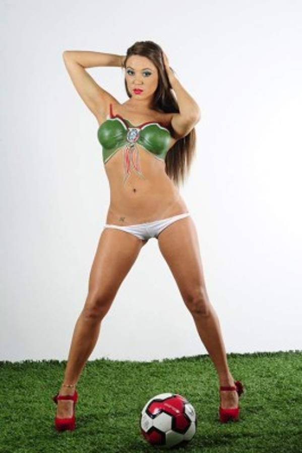 Los mejores body paint en apoyo a selecciones centroamericanas y otras del mundo