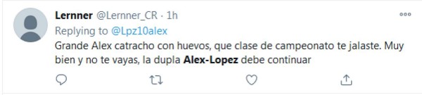 ¡Hasta le pidieron perdón! Las redes se inundan de elogios a Alex López tras la 30 del Alajuelense