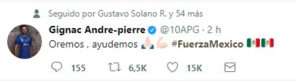 ¡Ojo! Famosos, deportistas e incluso Donald Trump envían sus mensajes de solidaridad a México