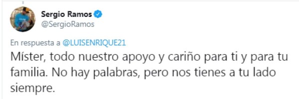 Los mensajes para Luis Enrique tras la muerte de su hija: ''Míster, lo siento en el alma''