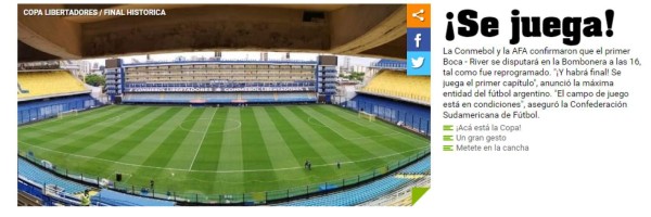 Impacto mundial: La prensa reacciona tras confirmar la final Boca-River en la Libertadores