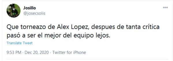 ¡Hasta le pidieron perdón! Las redes se inundan de elogios a Alex López tras la 30 del Alajuelense
