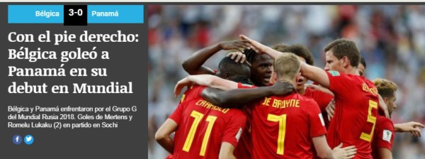 ''Es una de las peores del Mundial'', así reacciona la prensa tras el debut de Panamá en Rusia 2018