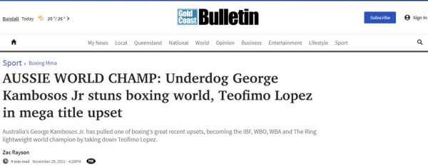 'La mayor decepción y sin clase': Así cataloga la prensa a Teófimo López tras perder ante Kambosos