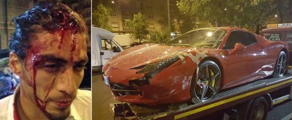 Martín Cáceres se accidenta en Ferrari y la Juve lo suspende