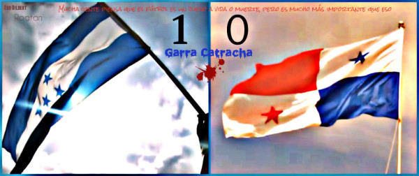 Fotomontajes sobre el partido Panamá-Honduras.