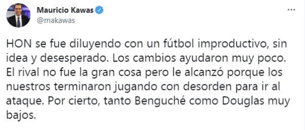 Sin gol y responsabilidad de Falero: Los comentarios de los periodistas de la derrota de Honduras ante Rumania