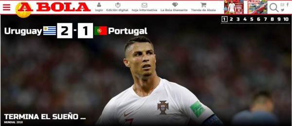 Así reaccionan los medios tras la eliminación de la Portugal de CR7 del Mundial