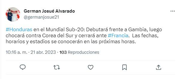 Lo que dicen los periodistas y medios sobre el grupo que le tocó a Honduras en el Mundial Sub-20: “Pudo ser peor”