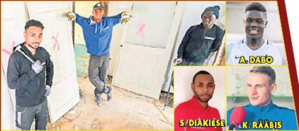 Debido al coronavirus: Los tres futbolistas que están trabajando como albañiles en la cuarentena