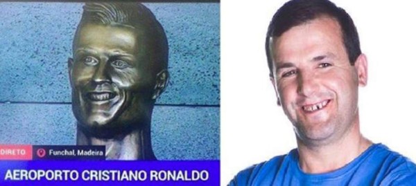 MEMES: Estatua de Cristiano en aeropuerto desata burlas en todo el mundo
