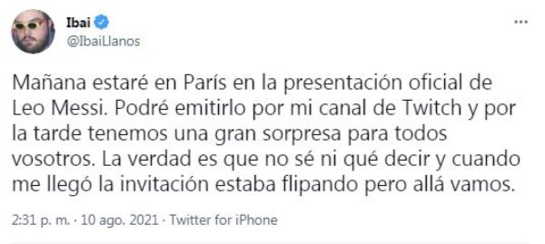 ¡Aventura inolvidable! La increíble experiencia de Ibai Llanos cubriendo la presentación de Messi con PSG