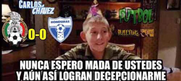 Los memes que destruyen a Osorio y a México por el empate ante Honduras