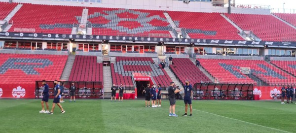 Fotos: Así fue el cierre de preparación de la Selección de Honduras para enfrentar a Canadá en el BMO Field