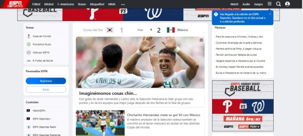 Bien chingones: Prensa mundial se rinde a México por nuevo triunfo en Mundial de Rusia