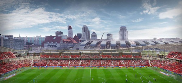 Otro majestuoso estadio en MLS: St. Louis SC presenta la maqueta del recinto que construirá