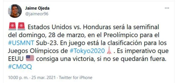 Periodista de ESPN tilda de favoritos a México y Estados Unidos y llama 'flojos' los partidos del Preolímpico