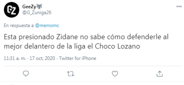 'San Choco Lozano': Lo que dicen en redes sociales tras el gol al Real Madrid con el Cádiz&nbsp;&nbsp;