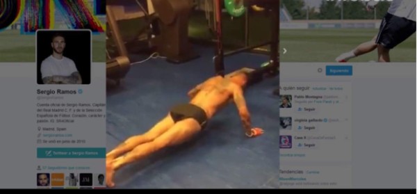 VIDEO: Sergio Ramos entrena en ropa interior y causa furor en redes sociales
