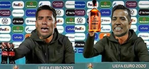 Los memes del rechazo de Cristiano Ronaldo a famosa gaseosa y por su doblete con Portugal