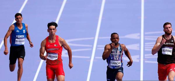 Así salieron desde del hit 5 en los 100 metros planos.