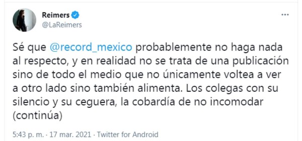 La fuerte riña entre periodista de Fox Sports y su colega: ''Qué jodi** ha de ser para ti saber lo que provocas''