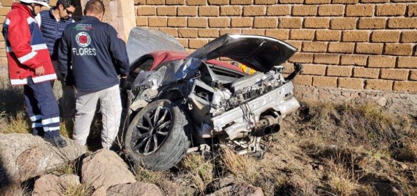 Así quedó el Porsche del futbolista mexicano Javier Cortés tras sufrir un terrible accidente&nbsp;&nbsp;&nbsp;