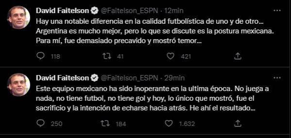 Los dardos del periodista mexicano tras la caída de México ante Argentina en el estadio Icónico de Lusail.