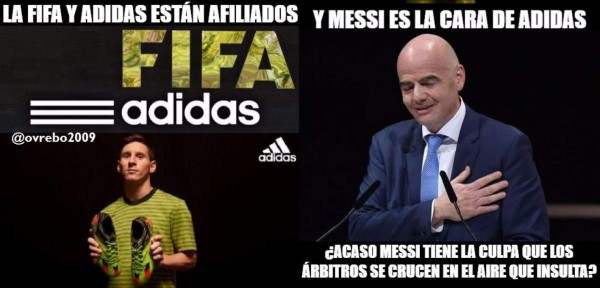La FIFA perdona a Lionel Messi pero los memes lo castigan