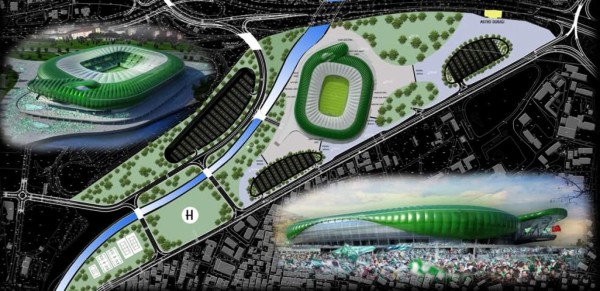 ¡INCREÍBLE! El imponente estadio turco que tiene forma de cocodrilo
