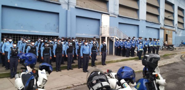 ¡Sanitización y operativos! Las imágenes previo al Motagua-Comunicaciones por Liga Concacaf