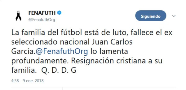 ¡Emotivo! El mundo del fútbol reacciona ante la muerte de Juan Carlos García