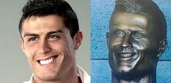 MEMES: Estatua de Cristiano en aeropuerto desata burlas en todo el mundo