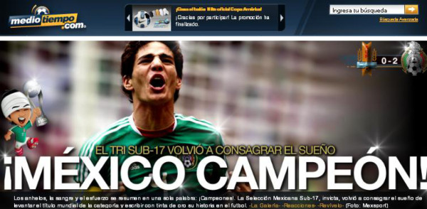 Euforia en prensa de México